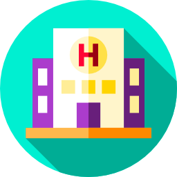 Hospital building icon