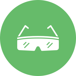 Safety glasses icon