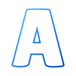 Letter a icon