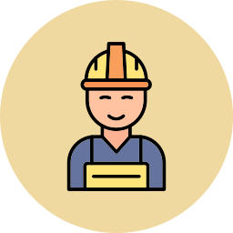 Construction worker icon