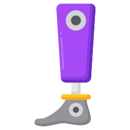 Bionic leg icon