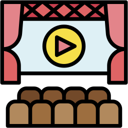 Cinema screen icon