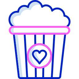 Popcorn box icon