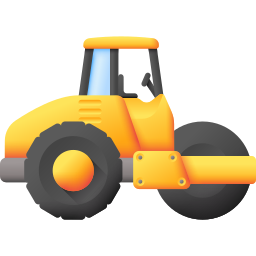 Tandem road roller icon