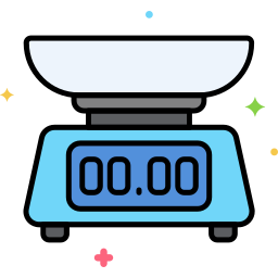 Kitchen scale icon