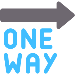 One way icon