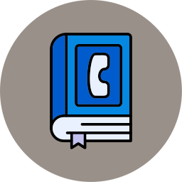 Phone book icon