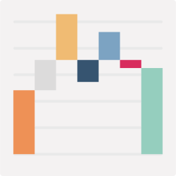 Waterfall chart icon