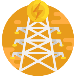 Electric tower icon