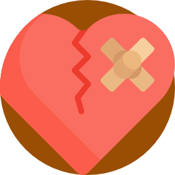 Broken heart icon