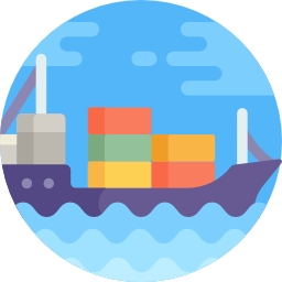 Cargo ship icon