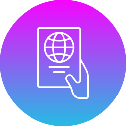 Passport control icon