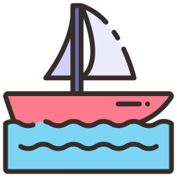 Sailing boat icon