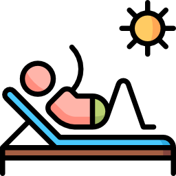 Deck chair icon