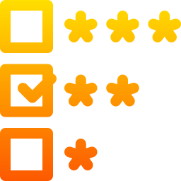 classement des étoiles Icône