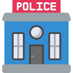 stazione di polizia icona