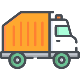 Recycling truck icon