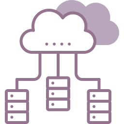 Distributed database icon