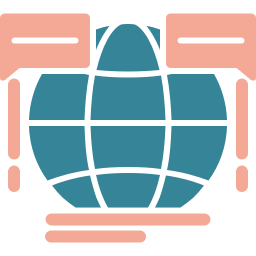 Global communication icon