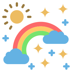 regenboog icoon