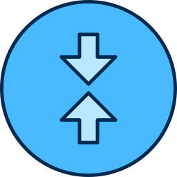 Up and down arrows icon