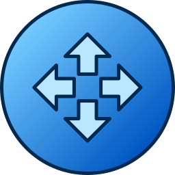 Four arrows icon