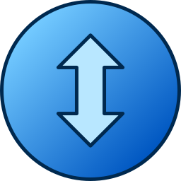 Up and down arrows icon