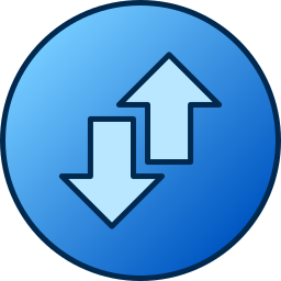 Up and down arrows icon