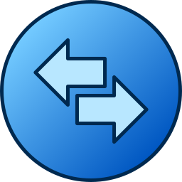 Left and right arrows icon