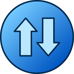 Up and down arrows icon