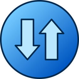 Up and down arrows icon