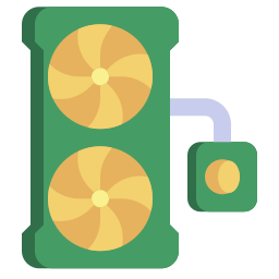 sistema de refrigeração Ícone