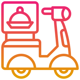 Food delivery icon