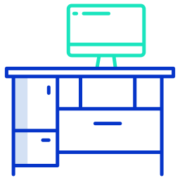 table de travail Icône