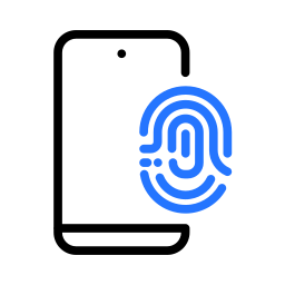 Fingerprint scan icon