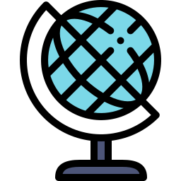 Earth globe icon