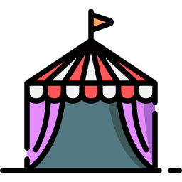 tenda de circo Ícone