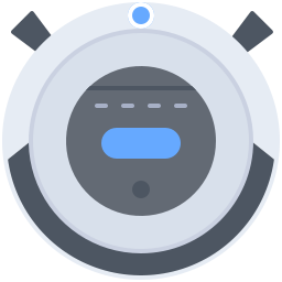 Robot vacuum cleaner icon