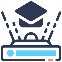 Virtual education icon