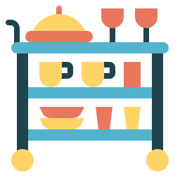 Food trolley icon