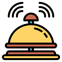 dzwonek hotelowy ikona