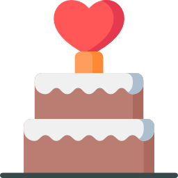 Wedding cake icon