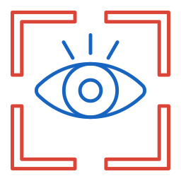 reconnaissance oculaire Icône