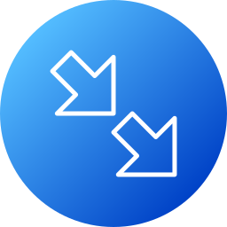 Down right arrow icon