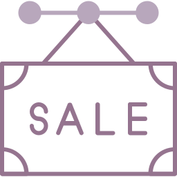 Sale sign icon