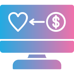 Online donation icon