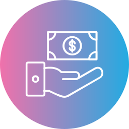 Receive money icon