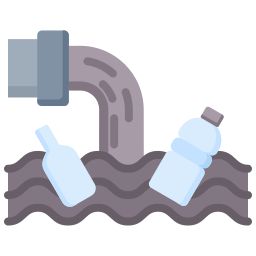 Water pollution icon