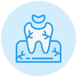 Dental filling icon