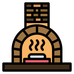 Pizza oven icon